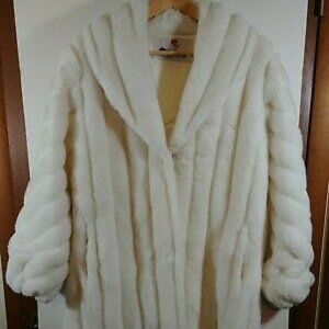 Vintage Monterey Fashions Faux Fur Coat, Size 12